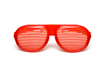 Red shutter shading glasses