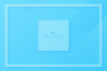 Poster - abstract of gradient blue minimal design decoration background. illustration vector eps10