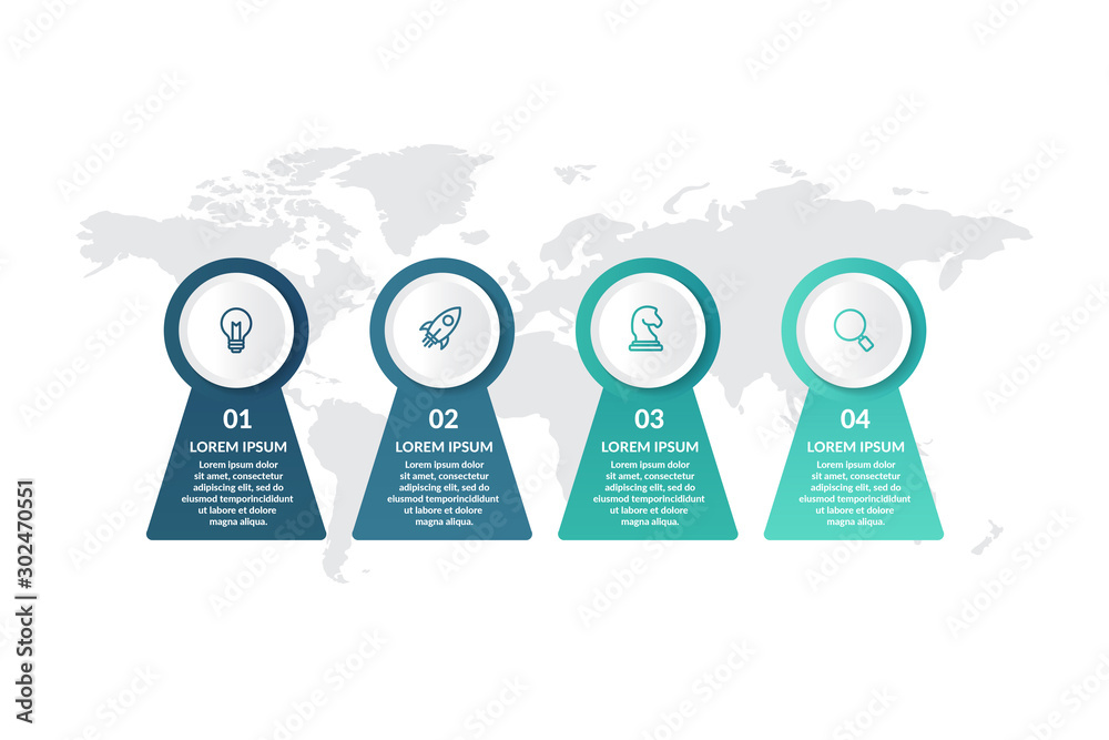 step or process infographic template design . infographic concept for ...