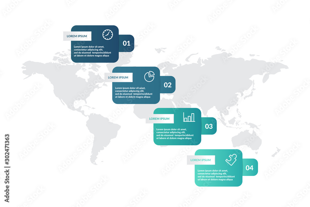 step or process infographic template design . infographic concept for ...