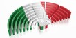 Parliament election in Italy - 3D rendering