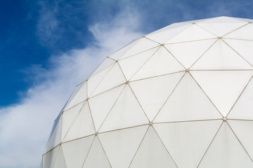 PVC geodesic dome at park