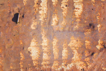 Old Rusty iron metal texture background for interior or exterior decoration and industrial construction concept design.