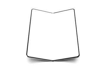 Wall Mural - smartphone with fold feature blank screen - modern construction, future of modern smartphones or tab