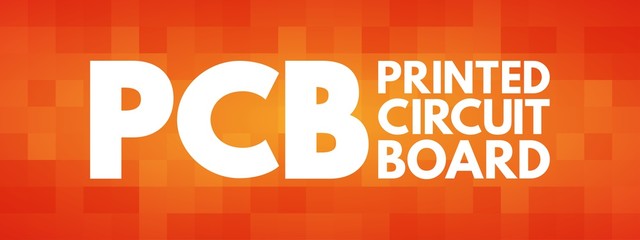 Poster - PCB - Printed Circuit Board acronym, technology concept background