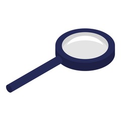 Poster - Magnifier icon. Isometric of magnifier vector icon for web design isolated on white background