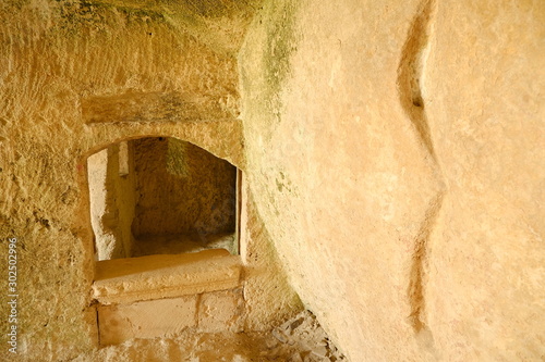 Fotomural Sassi of Matera with arched ceilings and vaults