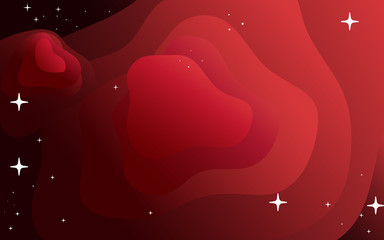 Wall Mural - vector space background . cute flat style template with stars in outer space