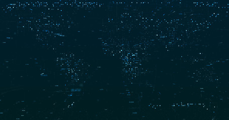 Canvas Print - Abstract digital network data background, 3D rendering