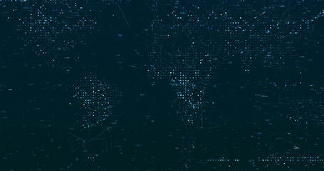 Canvas Print - Abstract digital network data background, 3D rendering