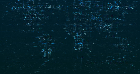 Wall Mural - Abstract digital network data background, 3D rendering