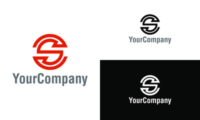 Aufkleber - Creative letter S logo design template. Creative vector emblem, for icon or design concept.
