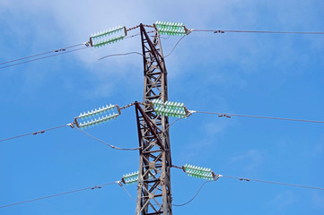 electric tower high voltage post