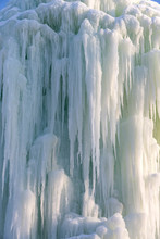 Background Icicles Of Ice In The Winter Of A Frozen Waterfall