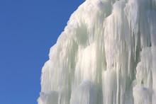 Background Icicles Of Ice In The Winter Of A Frozen Waterfall