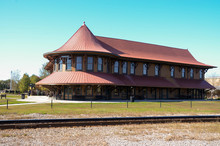 Old Hamlet NC Train Depot - Passenger Terminal For Amtrak Service. Listed As A Historic Place.