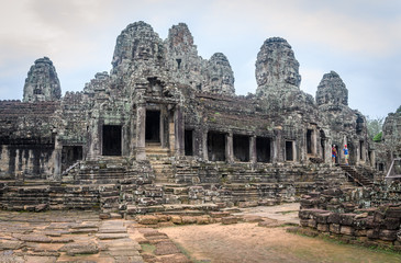 Wall Mural - ruins of angkor wat complex at cambodia