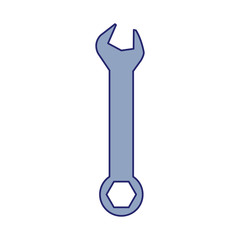 Sticker - wrench repair tool icon, flat design