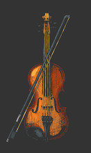 Violin With Bow