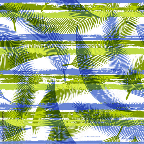 Cute coconut palm leaves tree branches