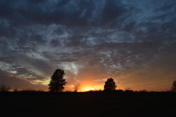 Poster - Dramatic Panoramic Sunset