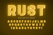 © Aleksandr - Neon light 3d alphabet, extra glowing font.