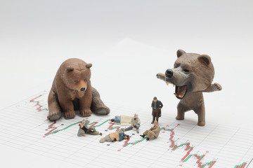 a figure of social problem withe the bear market