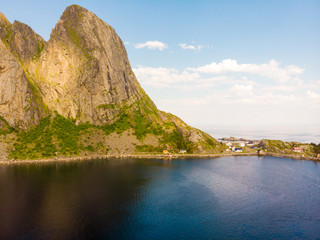 Sticker - Fjord and mountains landscape. Lofoten islands Norway