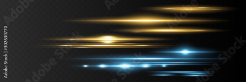 Cuadros en Lienzo Red horizontal lens flares pack