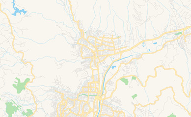  Printable street map of Bello, Colombia