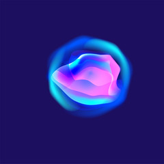 Poster - Colorful flow liquid in future design style. Trendy Innovations blend systems. Beautiful fluid shape. Awesome abstract overflow substance. Concept spot for design.