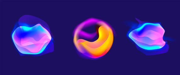 Poster - Colorful flow liquid in future design style. Trendy Innovations blend systems. Beautiful fluid shape. Awesome abstract overflow substance. Concept spot for design.