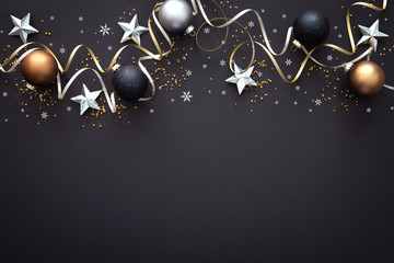 christmas decoration on dark background