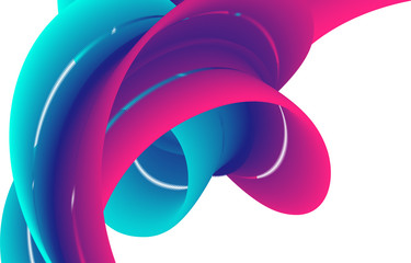 Poster - Colorful flow liquid in future design style. Trendy Innovations blend systems. Beautiful fluid shape. Awesome abstract overflow substance. Concept spot for design.