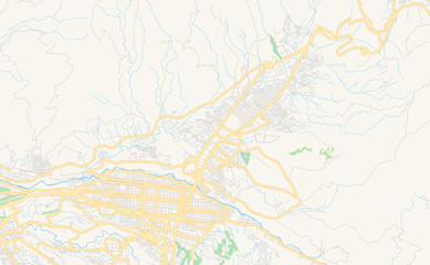  Printable street map of Dosquebradas, Colombia