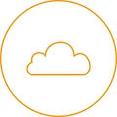 Poster - Beautiful Cloud Line Vector Icon