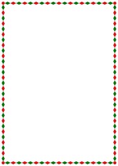 Wall Mural - vector christmas a4 page border