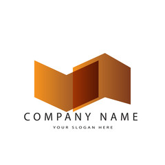 Wall Mural - simple logo of construction or architecture for your company