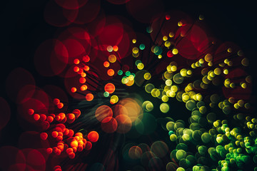 Poster - Beautiful abstract optical light bokeh  on a glow background.
