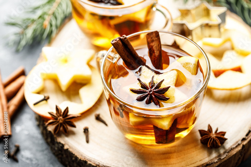 Fotomural Hot drink for New Year, Christmas or autumn holidays