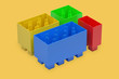 © Himchenko - construction 3D model. 3d render educational games. blocks 3d image.