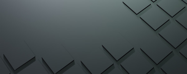 Poster - 3D ILLUSTRATION ABSTRACT GREY  DESIGN WITH EMPTY SPACE FOR TEXT, SQUARE DESIGN FOR WALLPAPER, TYLES DESIGN, BACKGROUND