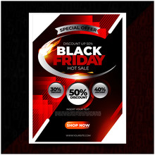 Black Friday Commercial Sale Flyer Design Template