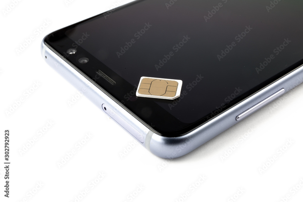 cell phone or tablet SIM cards also known as subscriber identity module ...