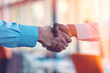 © FS-Stock - Handshake between african and a caucasian man.