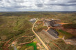 Aerial view from a helicopter of a nickel mine near Warmu in the remote Kimberley region of Western Australia.