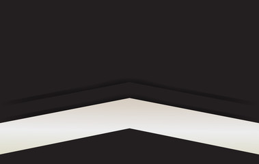 Wall Mural - black background overlap layer dimension with line design for modern background or website vector