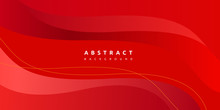 Abstract Colorful Red Wave Background