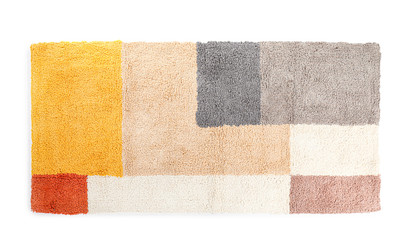 Soft carpet on white background