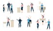 © TeraVector - People Voting on Democratic Elections, Taking Part in Political Rally, Elections Candidates Agitating Voters, Making Public Speech, Voters Puts Bulletin in Ballot Box Trendy Flat Vector Illustrations